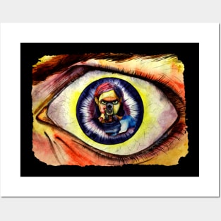 Fear in the eye Posters and Art